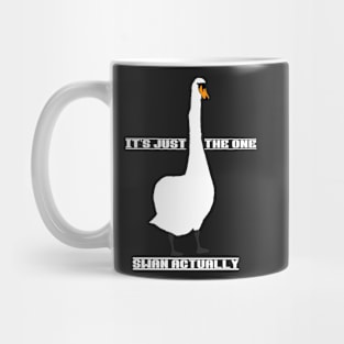 It's just the one swan actually police meme Mug